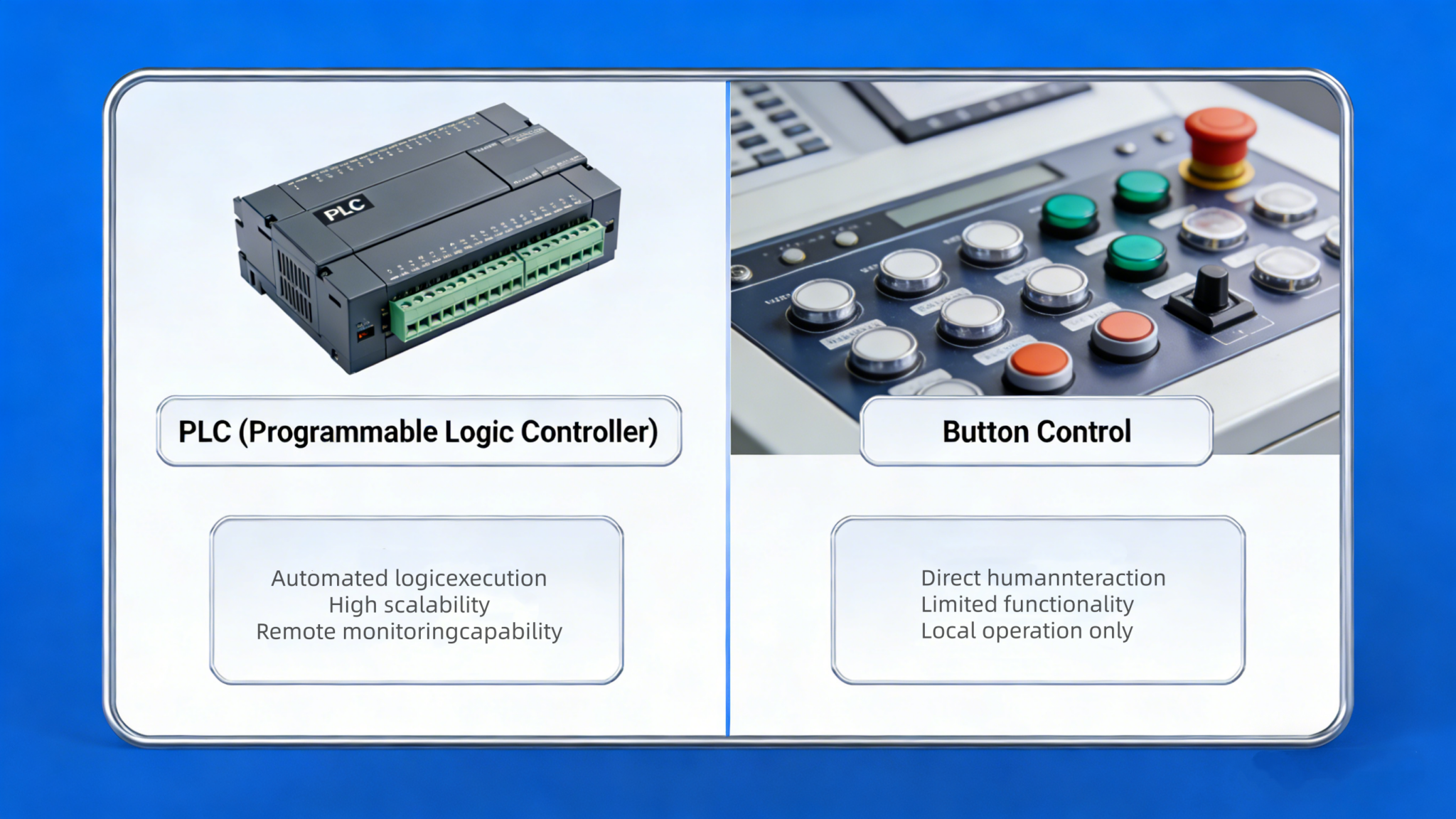 Plc Switch Button PLC vs Traditional Button Control: Which Is Better for Your Equipment ...